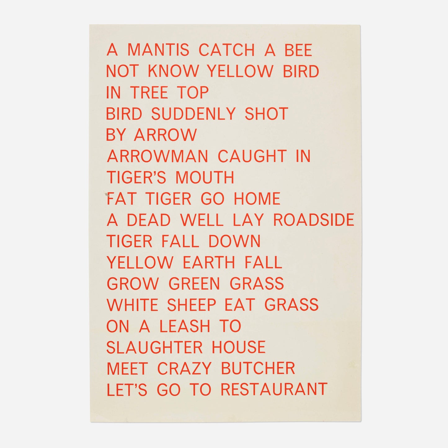 Untitled (from the One Cent Life portfolio), 1964