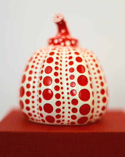 Pumpkin Sculpture (Red & White), 2015